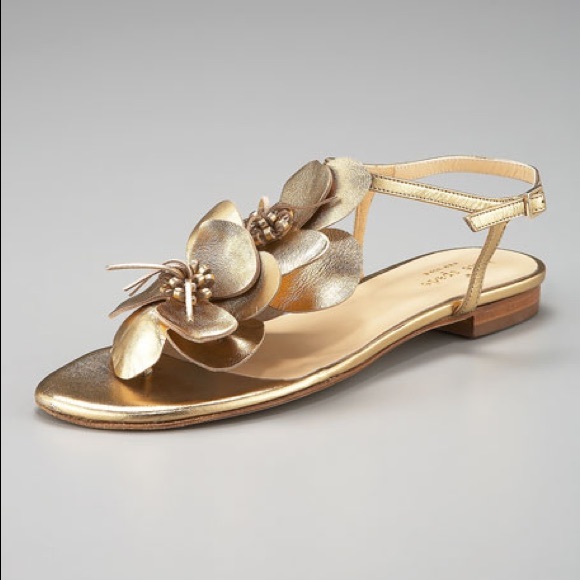 kate spade Shoes - Kate Spade Metallic Antique Gold Sandals - 6 1/2